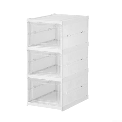 Vereinfachte Schuhorganisation, faltbares transparentes Box-Set, entworfen, um Ihr Speicherpotenzial zu Hause zu maximieren oder (B) von Tidevib