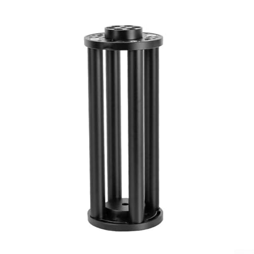 Verlängerungssäule für EQ3 EQ5 Äquatorialstative, Aluminium-Legierung Konstruktion mit verstellbarer Höhe in 200 mm und 300 mm Größen für Teleskop-Stabilität (300 mm schwarz) von Tidevib