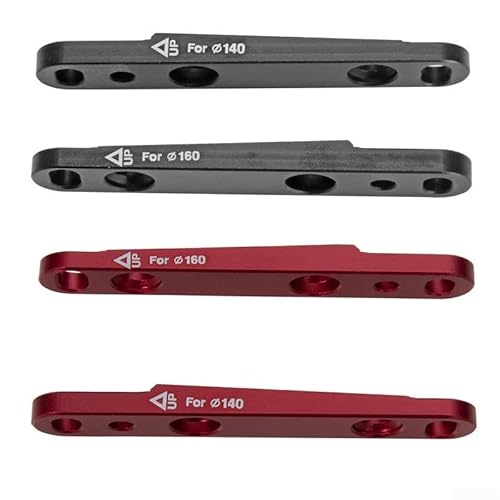 Verwandeln Sie Ihr Rennrad effizient in Scheibenbremsen mit diesem flachen Gabeladapter (140/160 mm) (rot) von Tidevib
