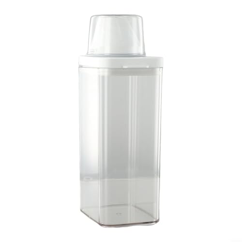 Vorratsdose aus Kunststoff mit luftdichtem Verschluss und transparentem Design (1500 ml) von Tidevib
