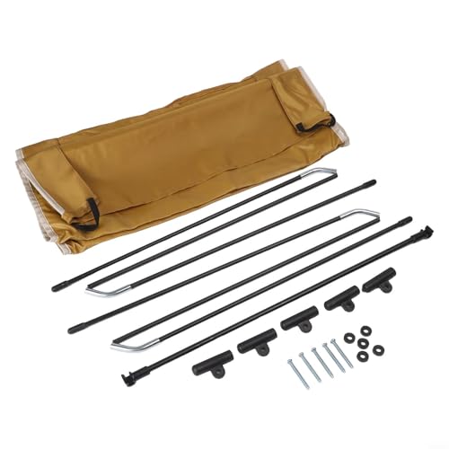 Wagon Cart Cover for Folding Carts Aluminum Alloy and Oxford Cloth Markise (Yellow) von Tidevib