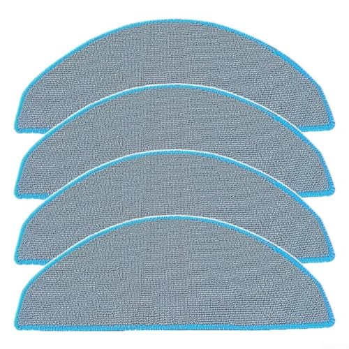 Wischtuch-Set für Roomba For Essential 2/für Y051240, wiederverwendbare Mikrofaser-Reinigungspads, wählen Sie 4 oder 10 Stück für effizientes Kehren (4 Stück) von Tidevib