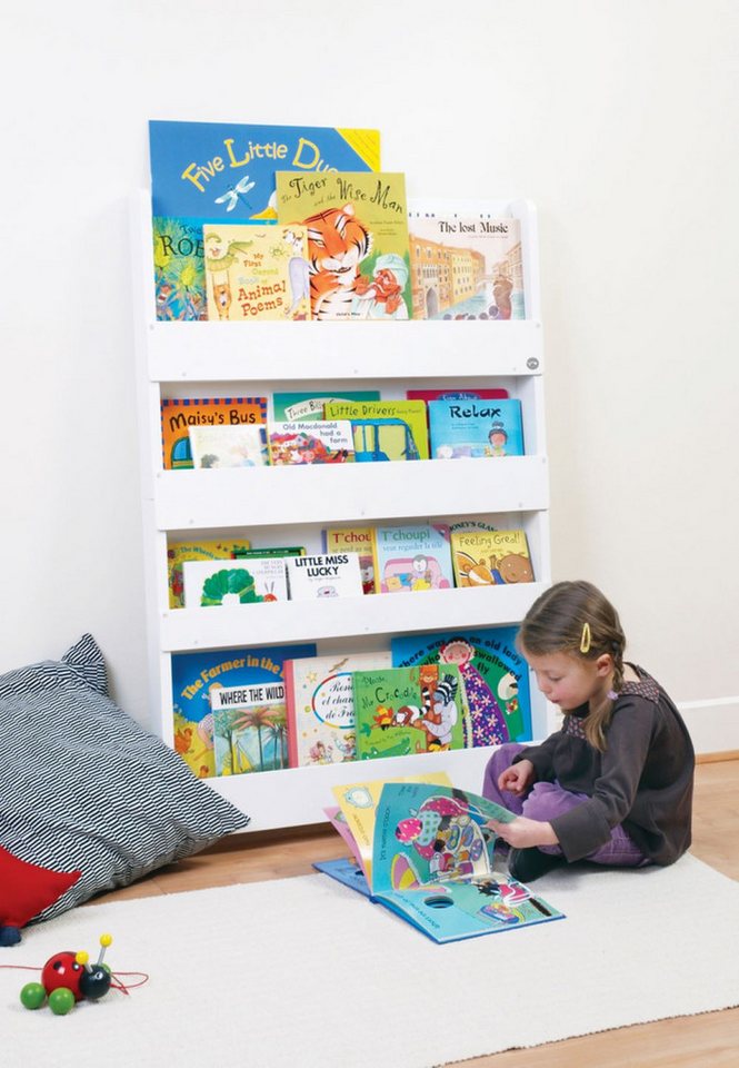 Tidy Books Bücherregal weiß, mit oder ohne Buchstaben für Kids - auch für Arztpraxen super von Tidy Books