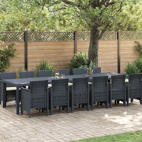 13-teiliges Garten Essset mit Kissen Anthrazit Poly-Rattan, Gartentisch Anthrazit 200x100x73 cm Poly-Rattan, Loungemöbel Set Sitzgruppe for Terrasse Hotel Loungebereich Restaurant3378776 13-teiliges Garten Essset mit Kissen Anthrazit Poly-Rattan, Gartentisch Anthrazit 200x100x73 cm Poly-Rattan, Loungemöbel Set Sitzgruppe for Terrasse Hotel Loungebereich Restaurant3378776 von Tidyard