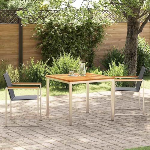 3-teilige Garten Essgruppe, Esstisch für draußen 90x90x74,5 cm aus massivem Teakholz, Loungemöbel Set Essgruppe Sitzgruppe for Terrasse Hotel Loungebereich Restaurant3334829 3-teilige Garten Essgruppe, Esstisch für draußen 90x90x74,5 cm aus massivem Teakholz, Loungemöbel Set Essgruppe Sitzgruppe for Terrasse Hotel Loungebereich Restaurant3334829 von Tidyard