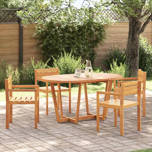 5-teiliges Garten-ESS-Set aus Massivholz Akazie, Loungemöbel Set Essgruppe Sitzgruppe for Terrasse Hotel Loungebereich Restaurant3334771 5-teiliges Garten-ESS-Set aus Massivholz Akazie, Loungemöbel Set Essgruppe Sitzgruppe for Terrasse Hotel Loungebereich Restaurant3334771 von Tidyard