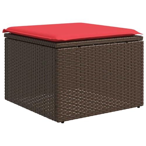 6-teiliges Gartensofa-Set mit Kissen, braun, Polyrattan, Outdoor Loungemöbel Sitzgruppe Essgruppe Sofa Sessel für Garten Terrasse Balkon3222863 von Tidyard