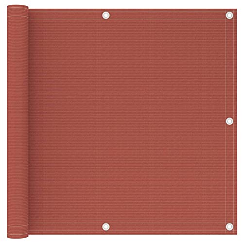 Catherinol Balkon-Sichtschutz, Seitenmarkise, Windschutz Terrasse, Windschutz, Sichtschutz Balkon Ohne Bohren, Balkonschutz, Terracotta-Rot 90x600 cm HDPE Catherinol Balkon-Sichtschutz, Seitenmarkise, Windschutz Terrasse, Windschutz, Sichtschutz Balkon Ohne Bohren, Balkonschutz, Terracotta-Rot 90x600 cm HDPE von Tidyard