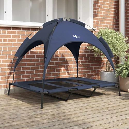Erhöhtes Hundebett mit abnehmbarem Dach Marine Blau XL Stahl, Kühlendes Haustierbett Hundesofa für Haus Garten Camping42008180 Erhöhtes Hundebett mit abnehmbarem Dach Marine Blau XL Stahl, Kühlendes Haustierbett Hundesofa für Haus Garten Camping42008180 von Tidyard