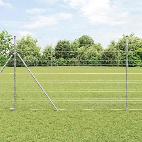Feldzaun 1,6x25 m Verzinkter Stahl, Sechseckgeflecht Netz zum Schutz von Gartenpflanzen Gemüse Blumen Früchten42005828 von Tidyard