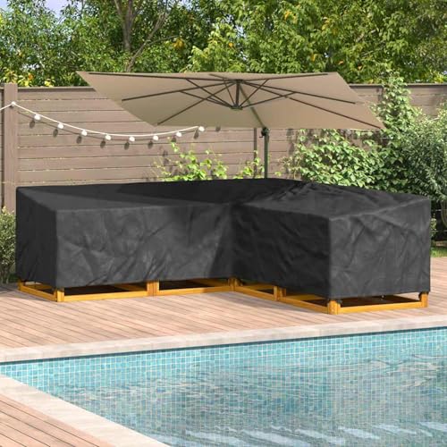 Gartenmöbelabdeckung 255 x 255 x 80 cm 600D Oxford Stoff, Tischabdeckung Garten winterfeste Abdeckhaube für Bistrotische Café-Möbel Sitzgruppe Außenbereich Terrasse4105665 Gartenmöbelabdeckung 255 x 255 x 80 cm 600D Oxford Stoff, Tischabdeckung Garten winterfeste Abdeckhaube für Bistrotische Café-Möbel Sitzgruppe Außenbereich Terrasse4105665 von Tidyard