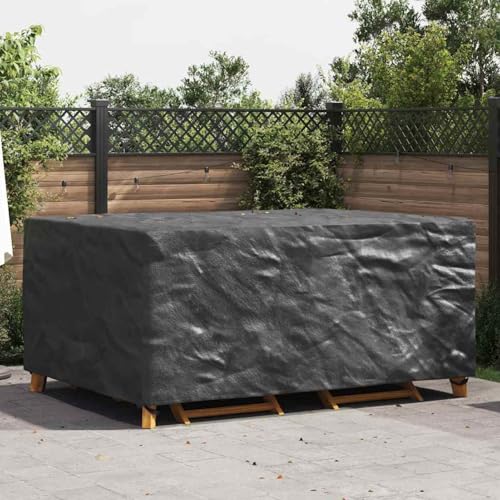 Gartenmöbelabdeckung Schwarz 240 x 180 x 100 cm 210D, Tischabdeckung Garten winterfeste Abdeckhaube für Bistrotische Café-Möbel Sitzgruppe Außenbereich Terrasse4105816 von Tidyard