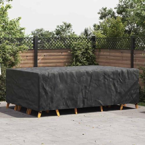 Gartenmöbelabdeckung Schwarz 300 x 200 x 90 cm 600D, Tischabdeckung Garten winterfeste Abdeckhaube für Bistrotische Café-Möbel Sitzgruppe Außenbereich Terrasse4105851 Gartenmöbelabdeckung Schwarz 300 x 200 x 90 cm 600D, Tischabdeckung Garten winterfeste Abdeckhaube für Bistrotische Café-Möbel Sitzgruppe Außenbereich Terrasse4105851 von Tidyard