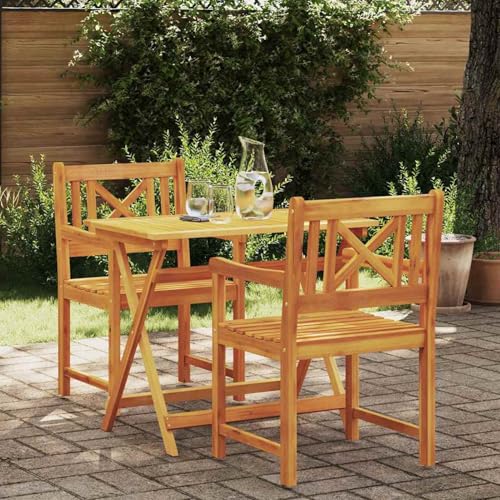 Gartenstühle 2 Stück 56x56x90 cm Massivholz Akazie, Gartenstühle Terrassenstuhl für Garten Pool Terrasse Esszimmer Gartenmöbel4105523 von Tidyard