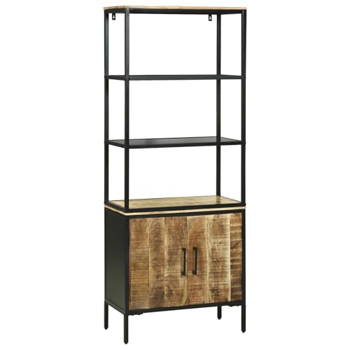 Highboard 70x35x180 cm solidem grobem Mango-Holz, Sideboard 70x35x70cm, Bücherregal 70x35x110cm, Hochschrank Mehrzweckschrank Aktenschrank Sideboard für Wohnungen Schlafzimmer Homeoffice3310124 Highboard 70x35x180 cm solidem grobem Mango-Holz, Sideboard 70x35x70cm, Bücherregal 70x35x110cm, Hochschrank Mehrzweckschrank Aktenschrank Sideboard für Wohnungen Schlafzimmer Homeoffice3310124 von Tidyard