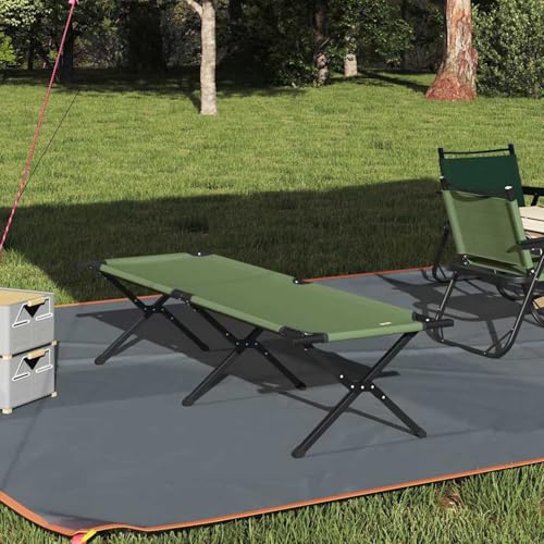 Klappbare Sonnenliege mit Tragetasche Amy Gelb 600D Oxford Stoff, Gartenliegestuhl Strandliege Relaxliege für Strand Garten Terrasse Camping42003178 von Tidyard