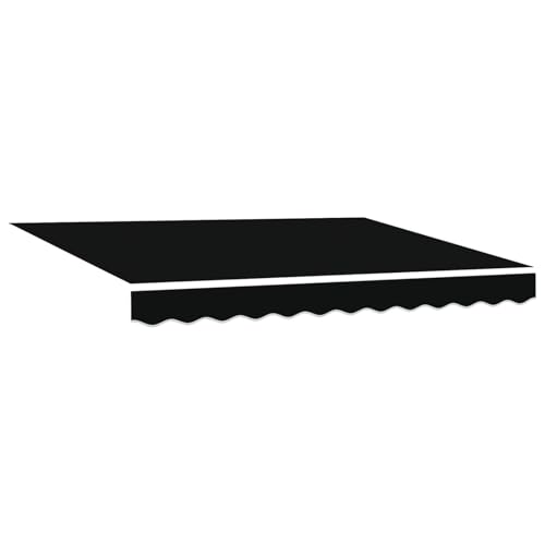 Manuelle einziehbare Markise mit LED Schwarz 300x250 cm Gelenkarmmarkise Außenmarkise für Terrasse Eingangsbereich Café von Tidyard