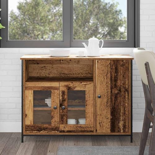 Sideboard Altholz 100x35x75 cm Holzwerkstoff, Küchenbuffet Stauraum Schrank Aufbewahrungsregal für Küche Esszimmer Wohnbereich869091 Sideboard Altholz 100x35x75 cm Holzwerkstoff, Küchenbuffet Stauraum Schrank Aufbewahrungsregal für Küche Esszimmer Wohnbereich869091 von Tidyard