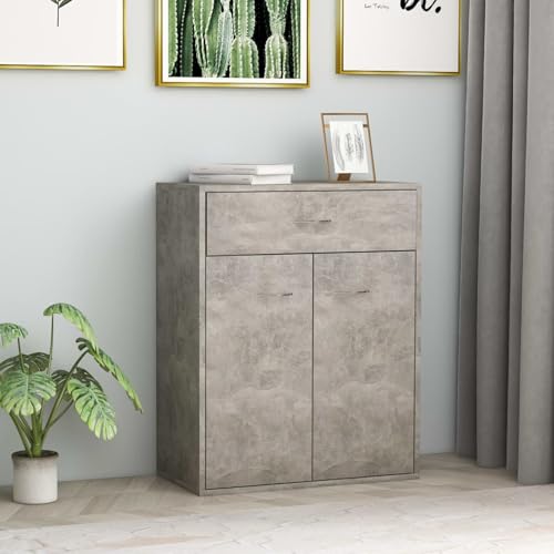 Sideboard Betongrau 60x30x75 cm Holzwerkstoff Küchenbuffet Stauraum Schrank für Küche Esszimmer Wohnbereich Sideboard Betongrau 60x30x75 cm Holzwerkstoff Küchenbuffet Stauraum Schrank für Küche Esszimmer Wohnbereich von Tidyard
