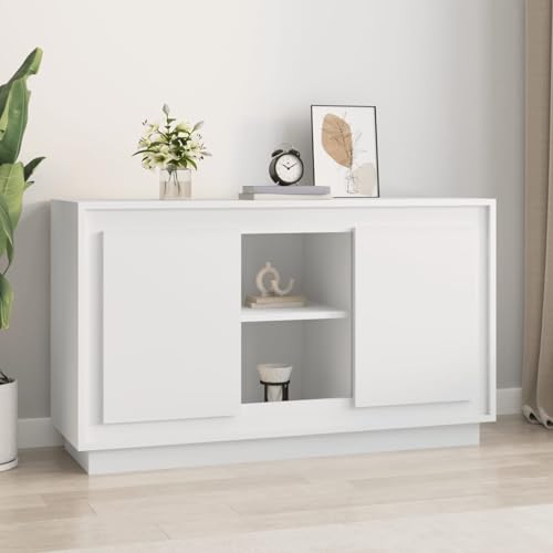 Sideboard Weiß 102x35x60 cm Holzwerkstoff Küchenbuffet Stauraum Schrank für Küche Esszimmer Wohnbereich Sideboard Weiß 102x35x60 cm Holzwerkstoff Küchenbuffet Stauraum Schrank für Küche Esszimmer Wohnbereich von Tidyard