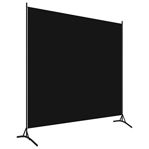 Tidyard 1-TLG.Raumteiler Trennwand Paravent Wand Raumtrenner Wandschirme Stellwand Sichtschut für Wohnung Wohnzimmer Badmöbel Schwarz Schwarz 175x180 cm von Tidyard