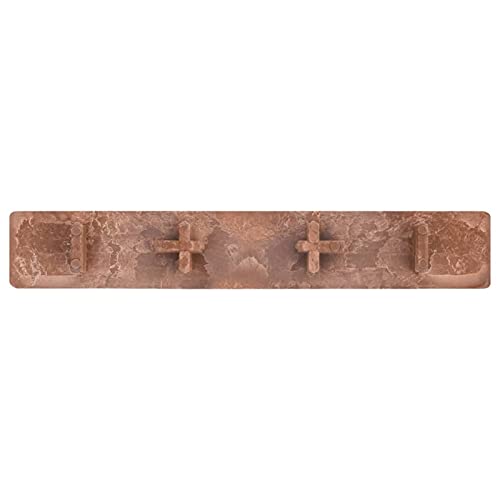 Tidyard 10x Endkappen für Terrassendielen WPC Dielen Kunststoff-Abdeckkappen Abdeckkappe Endkappe Abdeckkappen Braun Kunststoff 15 x 2,5 cm (L x B) von Tidyard