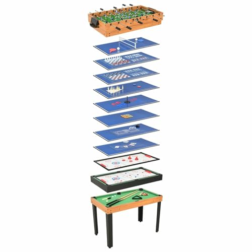 Tidyard 15 in 1 Multigame-Tisch Multifunktionstisch Multigame Spieltisch Multifunktion Multitisch Multifunktionsspieltisch für Tischtennis, Spieltisch mit Kickertisch, Billardtisch, Tischtennis usw. von Tidyard