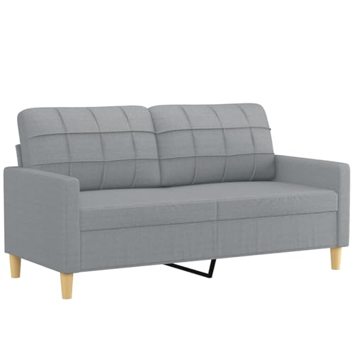 Tidyard 2-Sitzer-Sofa 2er Gästesofa Gästebett Sofabett mit Armlehne Polstersofa Schlafsofa Bettsofa Schlafcouch Bettcouch Stoffsofa 158 x 77 x 80 cm (B x T x H) für Wohnzimmer/Schlafzimmer/Büro Stoff von Tidyard