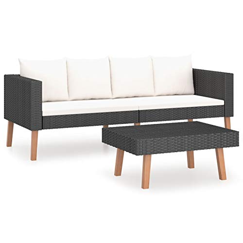 Tidyard 2-tlg.Garten-Lounge-Set Sofagarnitur Gartensofa Sitzgruppe Lounge Sofa Garnitur Gartenmöbel Gartenset Sitzgarnitur Balkonmöbel Mit 1 x Couchtisch,2 x Sitzpolster,4 x Rückenpolster Tidyard 2-tlg.Garten-Lounge-Set Sofagarnitur Gartensofa Sitzgruppe Lounge Sofa Garnitur Gartenmöbel Gartenset Sitzgarnitur Balkonmöbel Mit 1 x Couchtisch,2 x Sitzpolster,4 x Rückenpolster von Tidyard