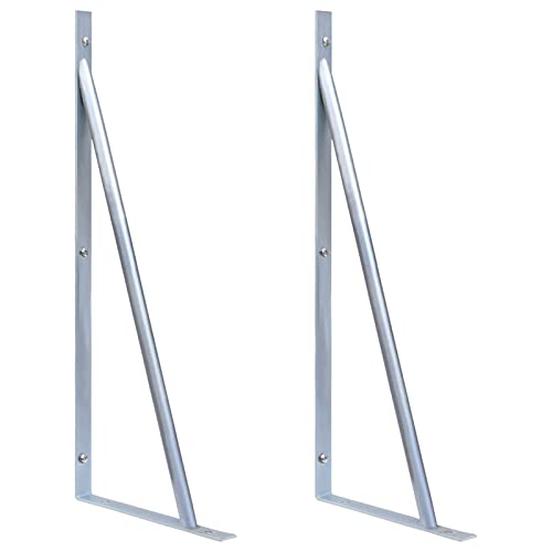 Tidyard 2X Stützen für Zaunpfosten, Gartenzaun Sichtschutzzaun Windschutzzaun Lamellenzaun Windschutz Sichtschutz Zaun Element Verzinkter Stahl 65 x 25 cm von Tidyard