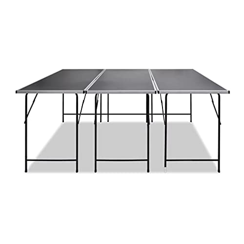 Tidyard 3-teilige Klapptisch Multifunktionstisch-Set Tapeziertische Tapeziertisch Tisch aus MDF-Tischplatte + Eisenbeine,Arbeitstisch 3 Tische Tisch-Set,Verbunden durch Klammern von Tidyard