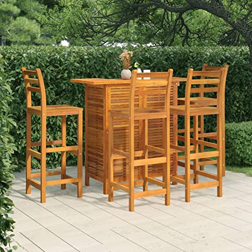 Tidyard 5-TLG. Gartenbar Set Theke Bar Tresen Gartentheke Bartisch Barhocker Barstuhl Gartenmöbel Massivholz Akazie Tidyard 5-TLG. Gartenbar Set Theke Bar Tresen Gartentheke Bartisch Barhocker Barstuhl Gartenmöbel Massivholz Akazie von Tidyard