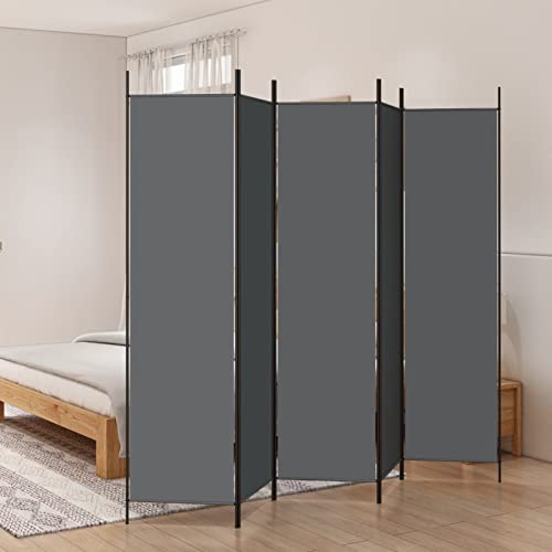Tidyard 5-TLG. Paravent Raumteiler Klappbar Hintergrundwand Trennwand spanische Wand Raumtrenner Balkon Sichtschutz Stellwand Umkleide Freistehend Faltbar Anthrazit 250x200 cm Stoff Tidyard 5-TLG. Paravent Raumteiler Klappbar Hintergrundwand Trennwand spanische Wand Raumtrenner Balkon Sichtschutz Stellwand Umkleide Freistehend Faltbar Anthrazit 250x200 cm Stoff von Tidyard