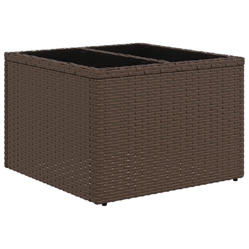 Tidyard 6-teiliges Garten-Sofa-Set mit Kissen Braun Poly-Rattan Lounge Möbel Outdoor von Tidyard
