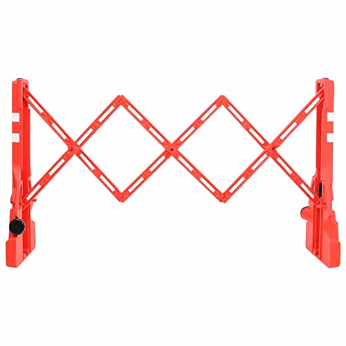 Tidyard Absperrgitter Faltbar Einziehbarer Verkehrszaun PE Rot 210x50x105 cm von Tidyard