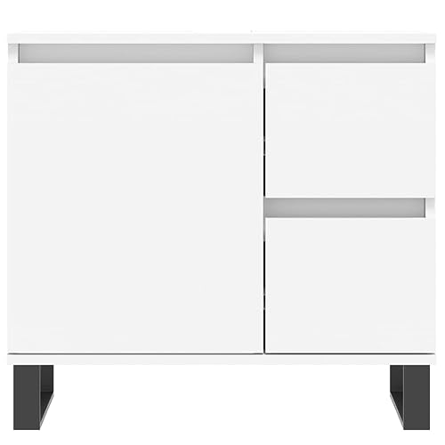Tidyard Badschrank Badezimmerschrank Badregal Badmöbel Schrank Badezimmer Regal Unterschrank 1 Fach mit Tür und 2 Schubladen Weiß 65x33x60 cm Holzwerkstoff Tidyard Badschrank Badezimmerschrank Badregal Badmöbel Schrank Badezimmer Regal Unterschrank 1 Fach mit Tür und 2 Schubladen Weiß 65x33x60 cm Holzwerkstoff von Tidyard
