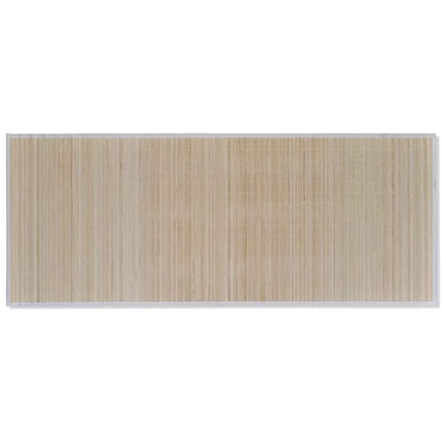 Tidyard Bambusteppich Teppich Matte Läufer Vorleger Bambusmatte Küchenteppich Rechteckig Naturfarbener 80 x 300 cm von Tidyard