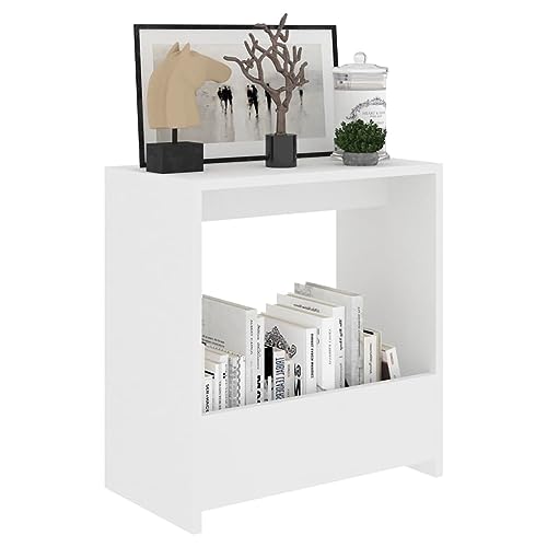 Tidyard Beistelltisch Couchtisch Wohnzimmertisch Kaffeetisch Sofatisch Teetisch Tisch Wohnzimmer Wohnzimmermöbel Weiß 50x26x50 cm Holzwerkstoff von Tidyard