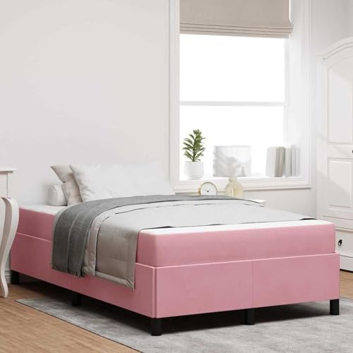 Tidyard Bettgestell Sonstiges Rosa und Weiß 120 x 200 cm Samt, Plattformbettgestell doppelbett einzelbetten für Schlafzimmer Gästezimmer3399059 Tidyard Bettgestell Sonstiges Rosa und Weiß 120 x 200 cm Samt, Plattformbettgestell doppelbett einzelbetten für Schlafzimmer Gästezimmer3399059 von Tidyard