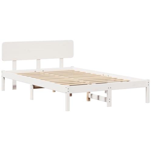 Tidyard Bettgestell mit Kopfstütze Weiß 120x200 cm Massivholz-Kiefer, Plattformbettgestell doppelbett einzelbetten für Schlafzimmer Gästezimmer872108 Tidyard Bettgestell mit Kopfstütze Weiß 120x200 cm Massivholz-Kiefer, Plattformbettgestell doppelbett einzelbetten für Schlafzimmer Gästezimmer872108 von Tidyard
