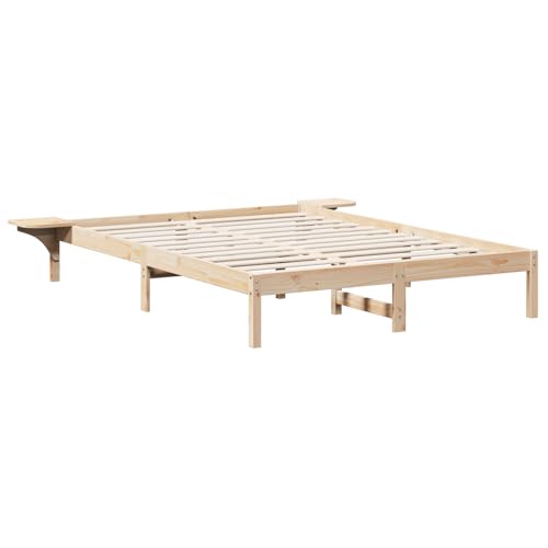 Tidyard Bettgestell mit Nachttischen Braun 160 x 200 cm Braun, Plattformbettgestell doppelbett einzelbetten für Schlafzimmer Gästezimmer873181 Tidyard Bettgestell mit Nachttischen Braun 160 x 200 cm Braun, Plattformbettgestell doppelbett einzelbetten für Schlafzimmer Gästezimmer873181 von Tidyard