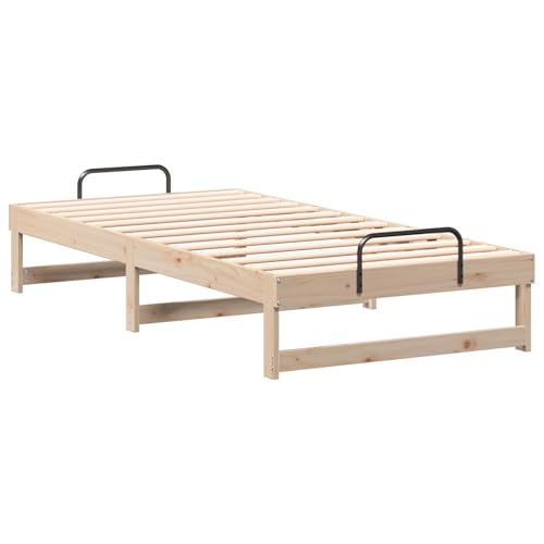 Tidyard Bettgestell mit Tragegriffen Braun 90 x 200 cm, Plattformbettgestell doppelbett einzelbetten für Schlafzimmer Gästezimmer873145 Tidyard Bettgestell mit Tragegriffen Braun 90 x 200 cm, Plattformbettgestell doppelbett einzelbetten für Schlafzimmer Gästezimmer873145 von Tidyard