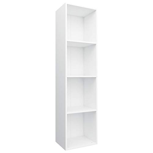 Tidyard Bücherregal/TV-Schrank Bücherschrank Standregal Aktenregal Ordnerregal Bücher Regal Akten Schrank Universal Regal Küchenregal,Weiß von Tidyard