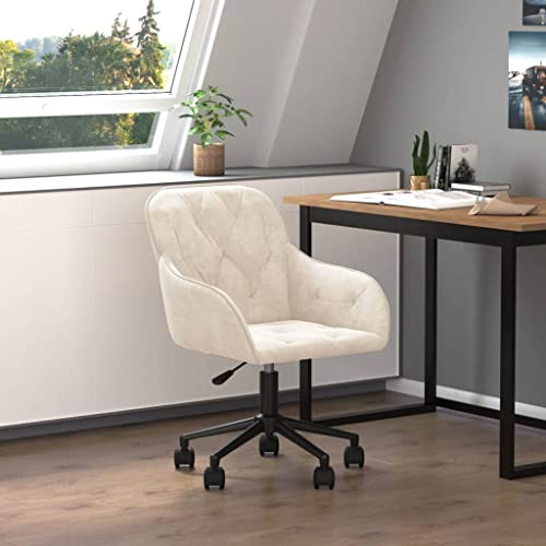 Tidyard Bürostuhl Ergonomisch, Schreibtischstuhl, Arbeitsstuhl mit Armlehnen, Chefsessel, Computerstuhl Drehbar Creme Samt Tidyard Bürostuhl Ergonomisch, Schreibtischstuhl, Arbeitsstuhl mit Armlehnen, Chefsessel, Computerstuhl Drehbar Creme Samt von Tidyard