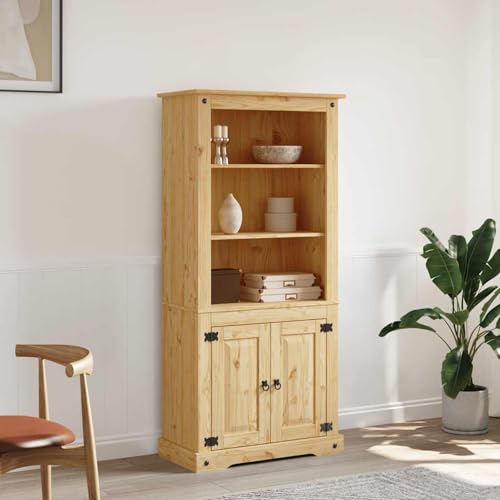 Tidyard Buffetschrank Mexiko-Stil Kiefernholz 80x40x170 cm Küchenzeile Küchenmöbel Tidyard Buffetschrank Mexiko-Stil Kiefernholz 80x40x170 cm Küchenzeile Küchenmöbel von Tidyard
