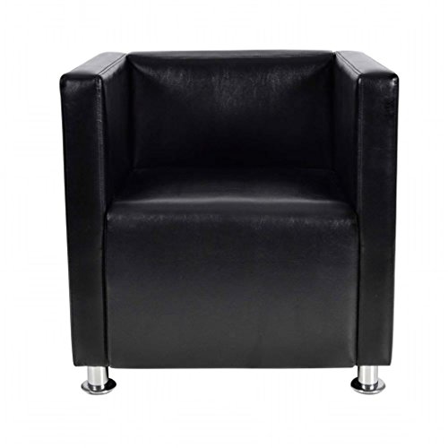 Tidyard Clubsessel Sessel Stuhl Armsessel Loungesessel Fernsehsessel Polstersessel im Würfel-Design,Relaxstuhl Wohnzimmersessel Relaxsessel Lesesessel 71 x 54 x 69 cm Mit Rückenlehne,Kunstleder von Tidyard