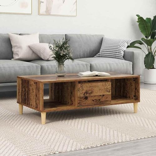 Tidyard Couchtisch Altholz 103,5 x 60 x 35 cm Holzwerkstoff, Wohnzimmertisch Moderne Kaffeetische für Wohnzimmer Tidyard Couchtisch Altholz 103,5 x 60 x 35 cm Holzwerkstoff, Wohnzimmertisch Moderne Kaffeetische für Wohnzimmer von Tidyard