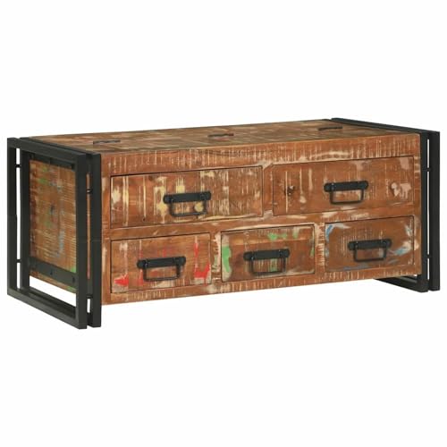 Tidyard Couchtisch Braun 90 x 50 x 38 cm recyceltes Massivholz, Wohnzimmertisch Moderne Kaffeetische für Wohnzimmer Tidyard Couchtisch Braun 90 x 50 x 38 cm recyceltes Massivholz, Wohnzimmertisch Moderne Kaffeetische für Wohnzimmer von Tidyard