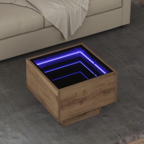 Tidyard Couchtisch Eiche handwerklich 40 x 40 x 30 cm Holzwerkstoff, Couchtisch Moderner Beistelltisch Wohnzimmertisch Nachttisch für Schlafzimmer Wohnung Gästezimmer Tidyard Couchtisch Eiche handwerklich 40 x 40 x 30 cm Holzwerkstoff, Couchtisch Moderner Beistelltisch Wohnzimmertisch Nachttisch für Schlafzimmer Wohnung Gästezimmer von Tidyard