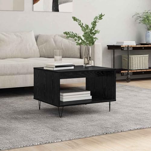 Tidyard Couchtisch Schwarze Eiche 60 x 50 x 40 cm Holzwerkstoff, Wohnzimmertisch Moderne Kaffeetische für Wohnzimmer von Tidyard